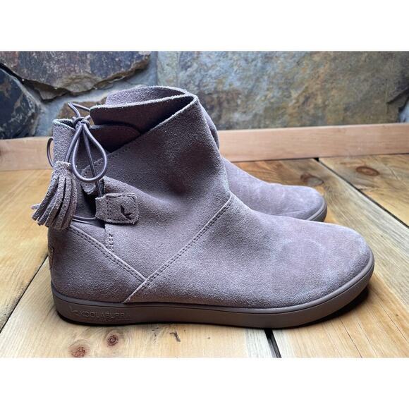 Koolaburra By UGGS Suede Tan/Brown Booties. Tassels. Women's 7. 1092579 - Picture 1 of 5